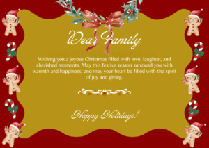 Crimson Joy Christmas Card