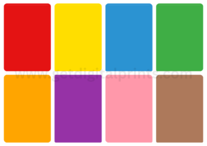 English Color Flash Cards – Preschool Learning Color Cards