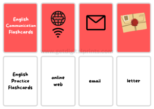 English Communication Flash Cards – Everyday Vocabulary Learning Cards