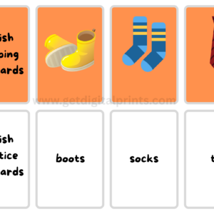 English Shopping Flash Cards – Everyday Vocabulary Printables