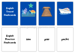 English Travel Flash Cards – Vocabulary for Travel & Exploration