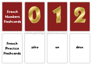 French Numbers Flash Cards – Learn Numbers in French