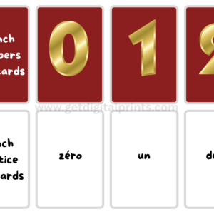French Numbers Flash Cards – Learn Numbers in French