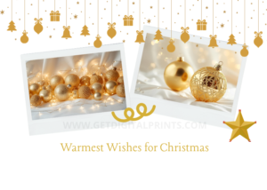 Golden Noel Christmas Card