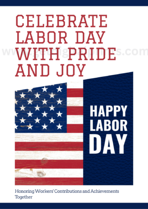 Honoring the Workforce – Bold Labor Day Celebration Poster