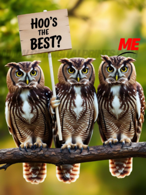 Hoo’s the Best Owl Poster