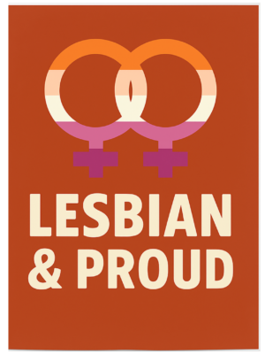 Lesbian & Proud Poster (18×24)