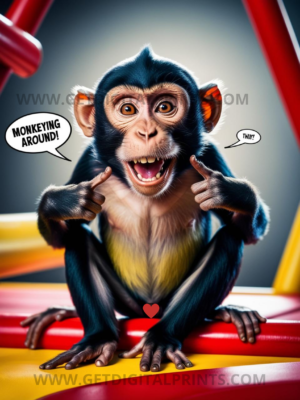 Monkeying Around Monkey Poster