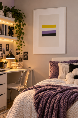 Non-Binary Pride Minimalist Poster | Get Digital Prints