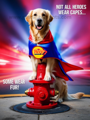 Not All Heroes Wear Capes Dog Poster
