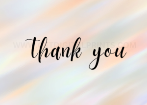 Pastel Glow Thank You Card – Soft Ombre Minimalist Design