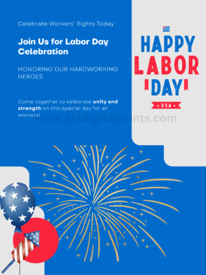 Labor Day Strength & Unity Poster – Bold Modern Typography