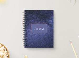 Galaxy Mindfulness Journal – Daily Affirmations & Lined Writing Pages for Healing