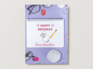 Happy Birthday Grandma Printable Card – Cute Birthday Illustration