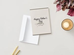 Forest Walk Father's Day Card – Nature-Inspired Greeting Template