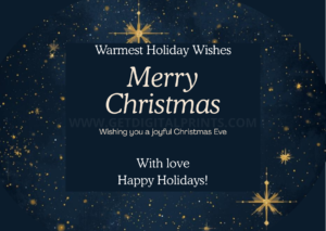 Twinkling Eve Christmas Card – Chic Modern Holiday Greeting Card