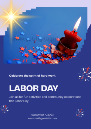 Vintage Patriotic Celebration- Labor Day Poster