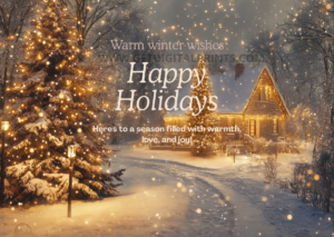 Winter Whispers Christmas Card