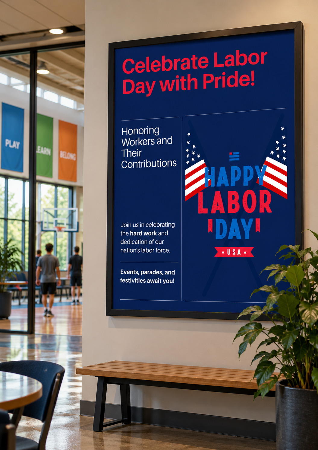 High quality Labor Day printable celebrating American workers.