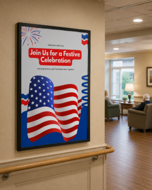 High quality Labor Day printable poster with a message that says Celebrate Labor Day Join Us for a Festive Celebration Honoring Workers and Their Dedication Together message on a poster.
