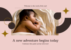 Every Baby Is a Fresh Beginning Inspirational Baby Card