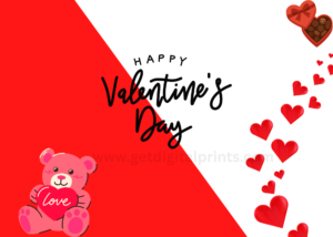 Teddy Bear Valentine’s Day Card Printable – Cute Romantic Gift Card