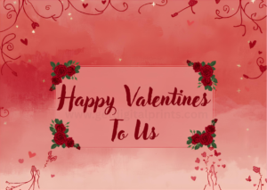 Lush Roses Valentine’s Day Card Printable – Romantic Floral Love Card