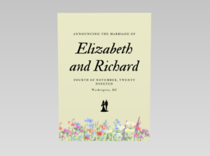 Elegant Wedding Invitation – Refined Classic Typography