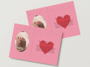 Sweet Baby Joy Folded Newborn Card