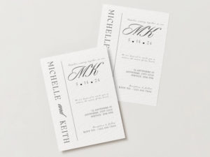 Modern Wedding Invitation – Clean Contemporary Design