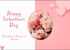 Soft Romance Floral Valentine Card