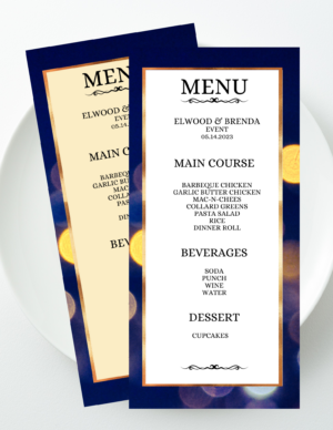 Midnight Lights Event Menu Template