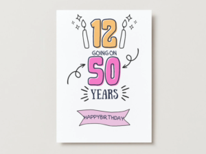 50th Birthday Milestone Card