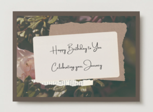 Elegant Birthday Journey Card