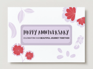 Happy Anniversary Celebrating Our Journey Card