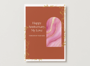 Happy Anniversary Minimal Modern Card