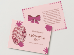 Happy Birthday Pink Celebration Card