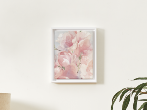 Soft Pink Floral Watercolor Wall Art – Elegant Botanical Printable Wall Art (Minimal Aesthetic Decor)