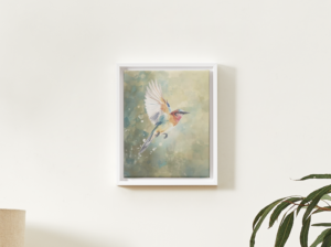 Watercolor Bird Wall Art – Colorful Flying Bird Printable Wall Art