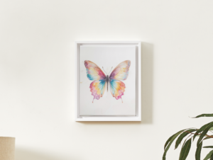 Colorful Butterfly Watercolor Wall Art – Rainbow Aesthetic Printable Wall Art