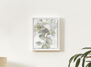 Eucalyptus Watercolor Wall Art – Minimal Green Botanical Printable Wall Art