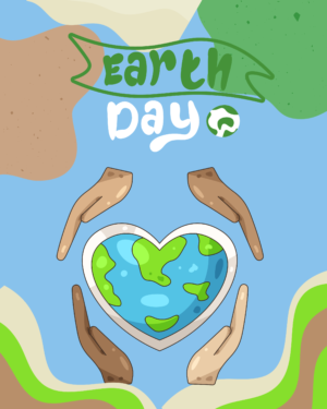 Earth Day Unity Poster – Caring for the Planet Printable Wall Art | Diversity & Sustainability Decor