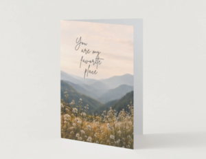 You Are My Favorite Place Printable Love Card | Romantic Digital Greeting Card Download