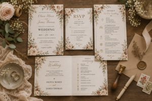 Rustic Romance floral Wedding Bundle Collection