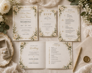 Timeless Elegant Floral Wedding Bundle Collection