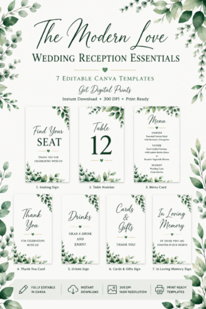 The Modern Love Wedding Reception Essentials