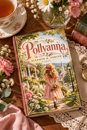 Pollyanna by eleanor h. porter, elegant illustrated book cover for the Get Digital Prints Classics Collection.